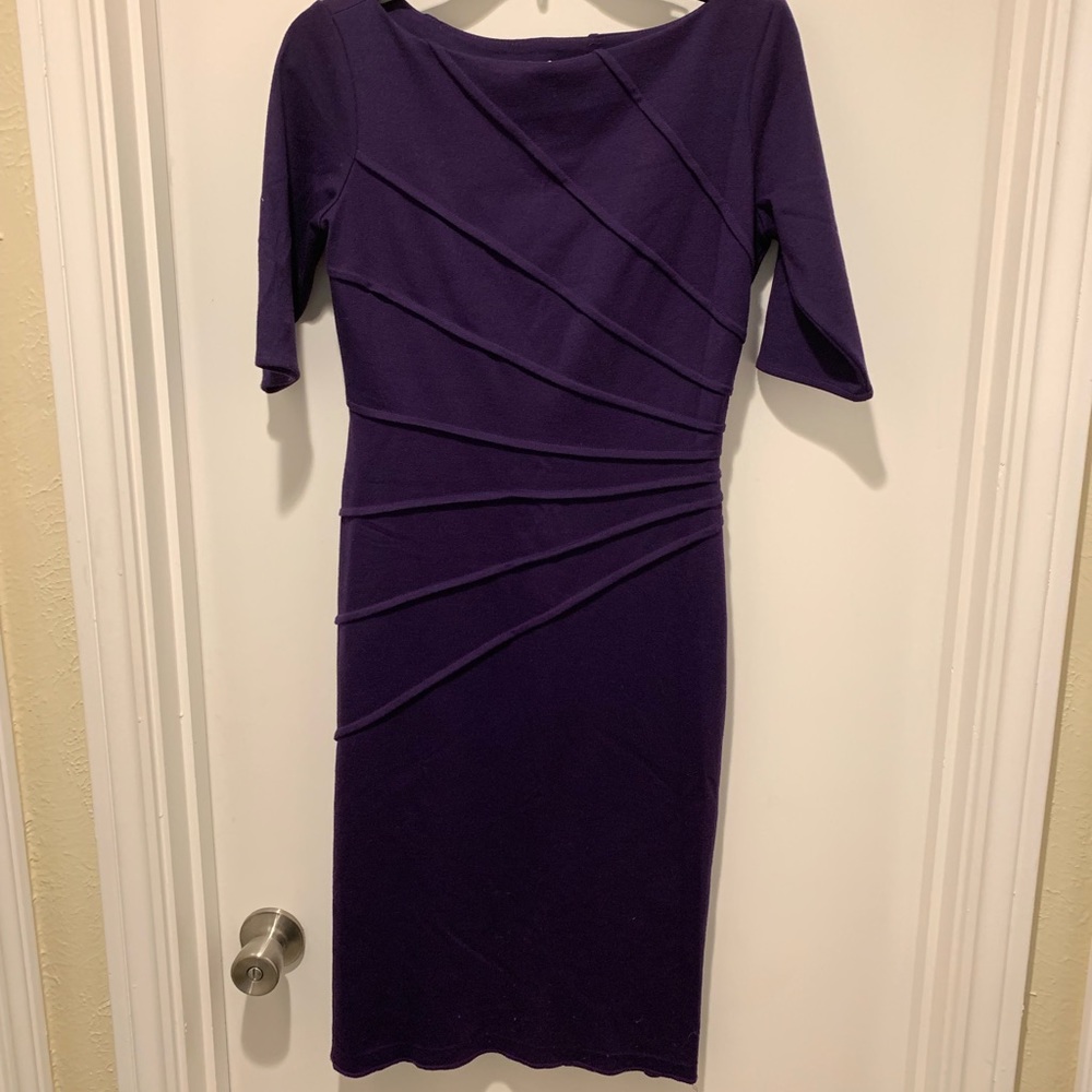 Maggie L Purple Stretch Dress